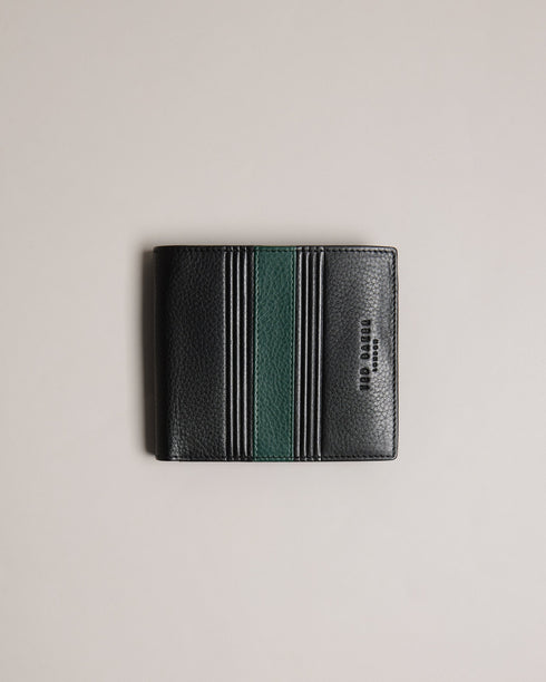 EVON-Wallets-Striped Leather Bifold Wallet- Ted Baker Romania